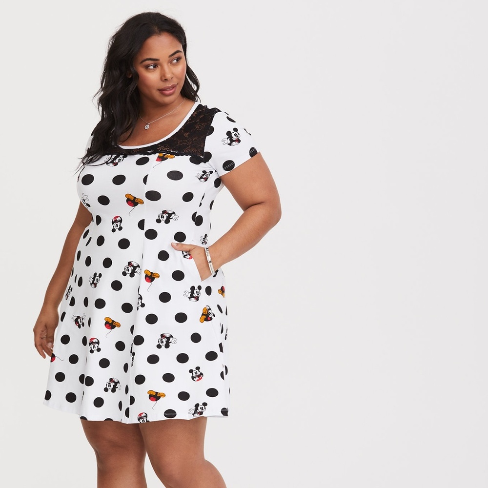 Disney Mickey Mouse Lace Skater Dress